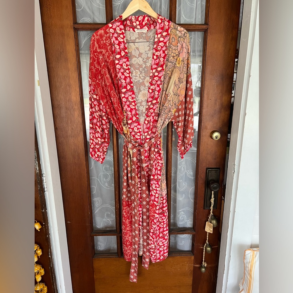 SPELL & THE GYPSY Collective Renew Patchwork Kimono Robe Autumn OS